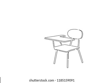 School Desk Line Drawing Images Stock Photos Vectors Shutterstock