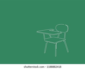 School Desk Chair Isolated Images Stock Photos Vectors