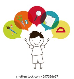 school  devices design, vector illustration eps10 graphic