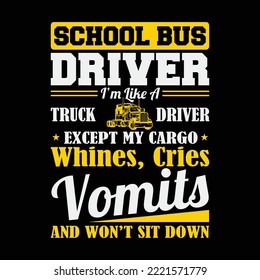 School District Drivers Yellow Shuttle Bus Drivers Gifts