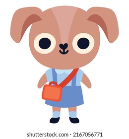 diseño de perros escolares sobre blanco