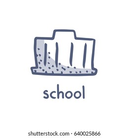 school doodle icon