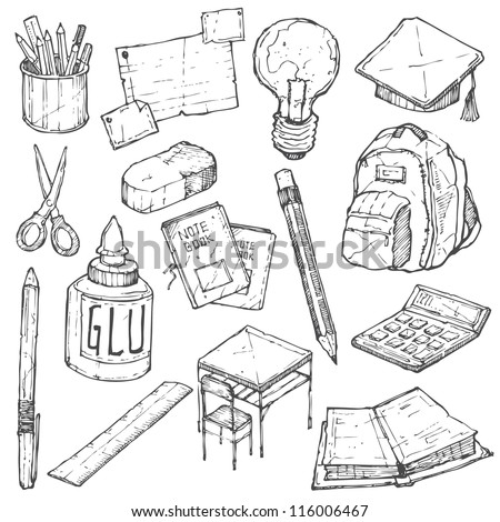 School Doodle Vector Set