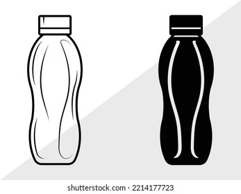 School Drink Bottle SVG Printable Vector Illustration