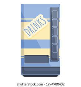 School drink machine icon. Cartoon of School drink machine vector icon for web design isolated on white background