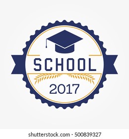 School Education Academic Vector Logo