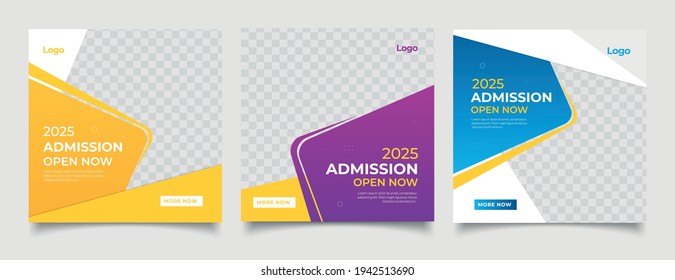 School Education Admission Social Media Post And Web Banner Template