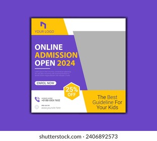 School education admission social media post