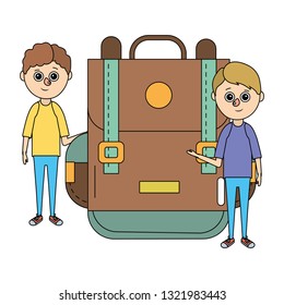school education boy cartoon
