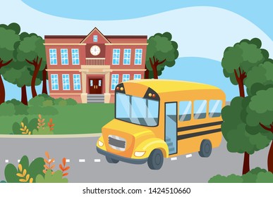 school education with its bus transportation to students