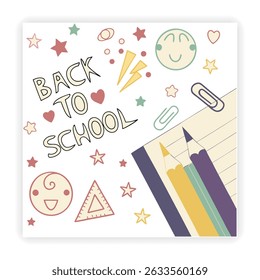 Schule und Bildung Doodle Set 