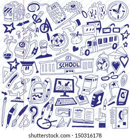 School education - doodles