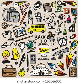 School education - doodles