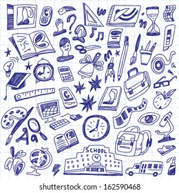 School education - doodles