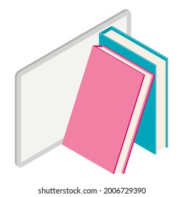School education icon. Isometric illustration of school education vector icon for web