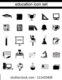 school and education icon set