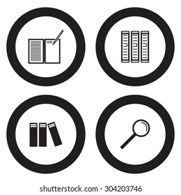 School education icon set