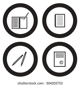 School education icon set