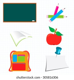 School And Education Icon Set