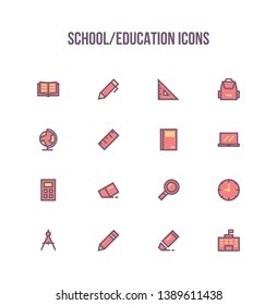 School and education icon you can use for any purpose such a new project, mobile app, add to presentation, document, etc