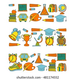 School and education icons