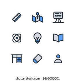 School and Education icons in for any purposes. Perfect for website mobile app presentation and any other projects