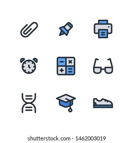 School and Education icons in for any purposes. Perfect for website mobile app presentation and any other projects
