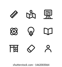School and Education icons in for any purposes. Perfect for website mobile app presentation and any other projects