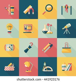 School and education icons set