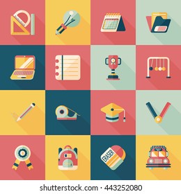 School and education icons set