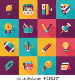 School and education icons set