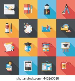 School and education icons set