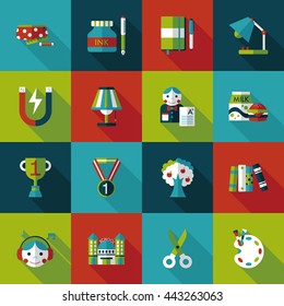 School and education icons set