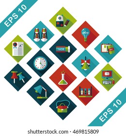 School and education icons set