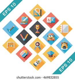 School and education icons set