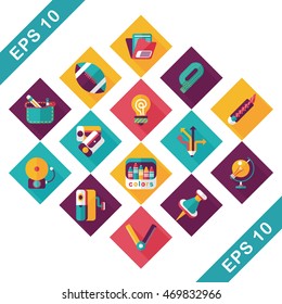 School and education icons set