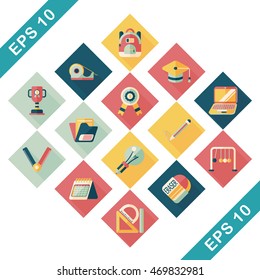 School and education icons set