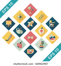School and education icons set