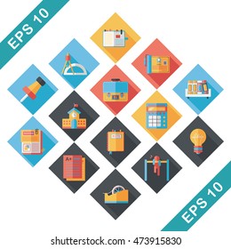 School and education icons set