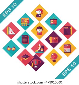 School and education icons set