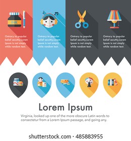 School and education icons set