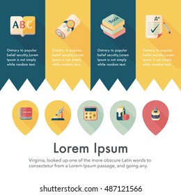 School and education icons set