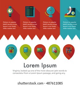 School and education icons set