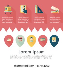 School and education icons set