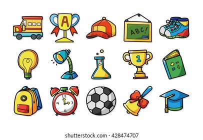 School and Education icons set,eps10