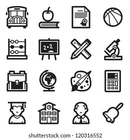 School & Education Icons - Simpla Series