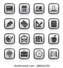 School and education icons - vector icon set
