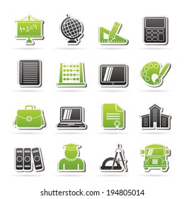 School and Education Icons -vector icon set