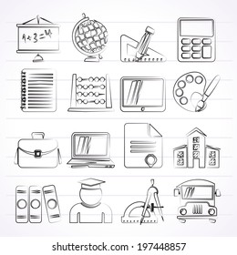 School and Education Icons -vector icon set