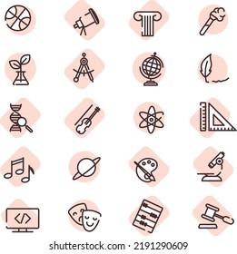 School education, illustration, vector on a white background.